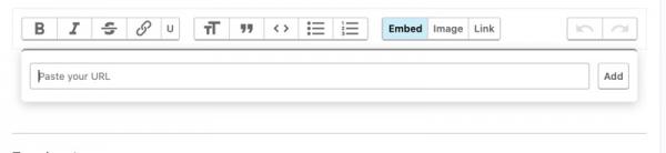 embed dialog